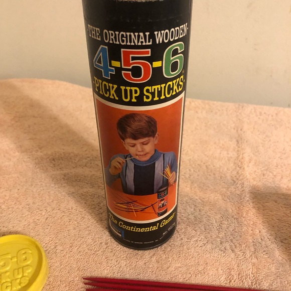 Vintage 1966 Lakeside Toys Wood 4 5 6 Pick Up Sticks With Instructions #8316 - Picture 4 of 10
